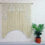 photo de décor de rideaux en macramé