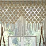 types d'idées de rideaux en macramé