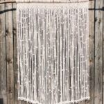 conception de photos de rideaux en macramé
