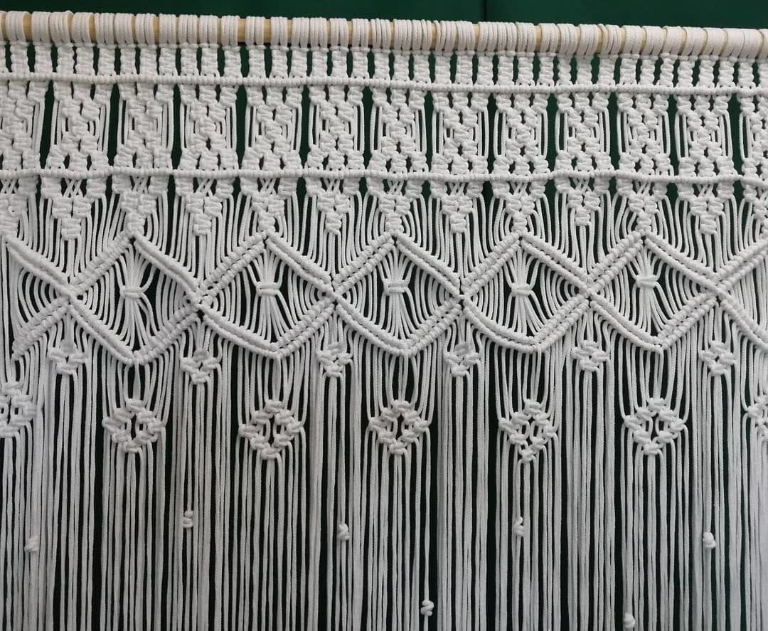 idées de décoration de rideaux en macramé