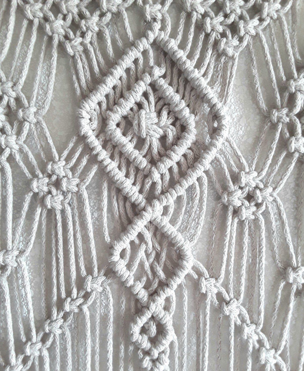 décor de rideaux en macramé