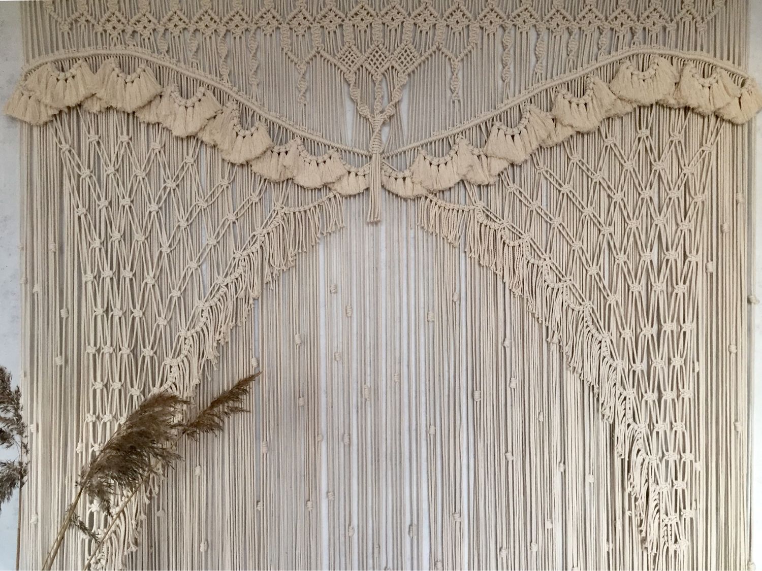 idées de conception de rideaux en macramé