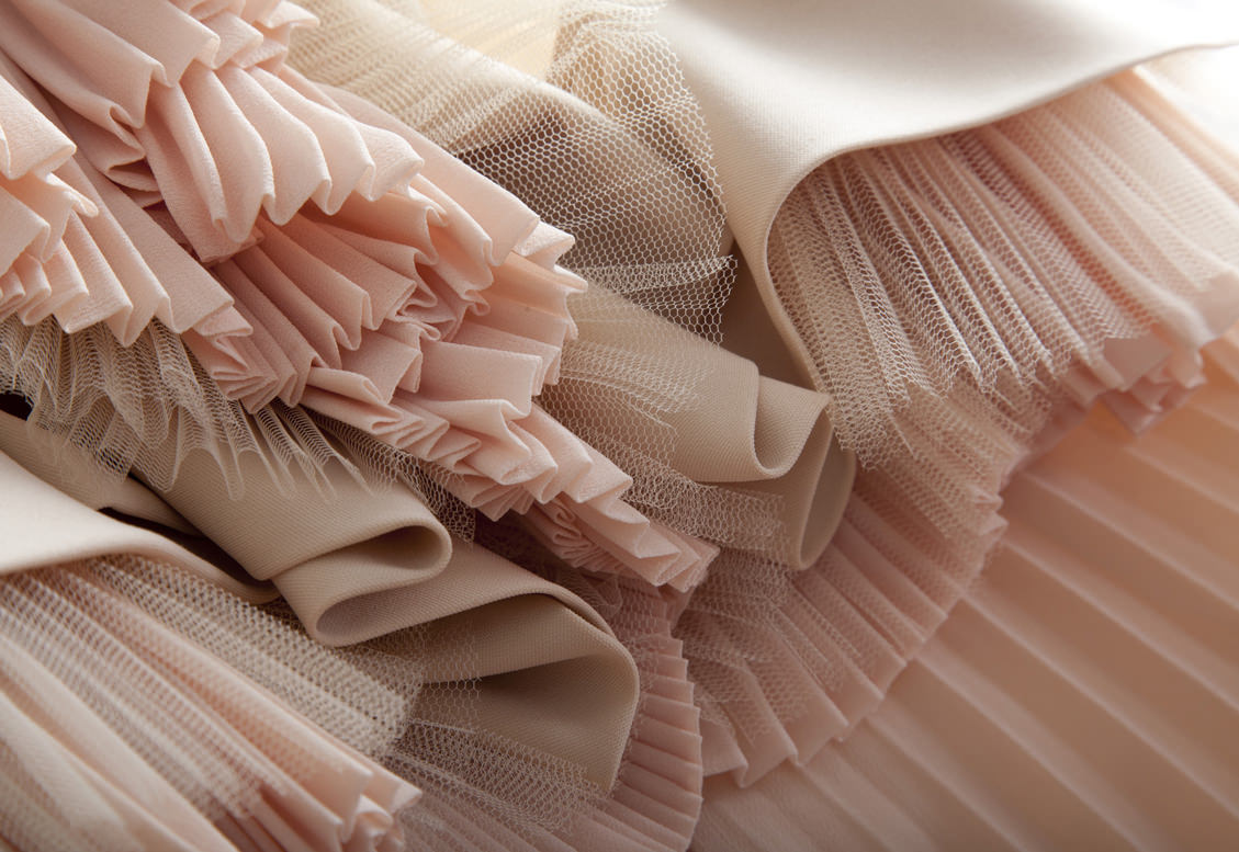 tulle plissé