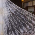 tulle avec broderie magnifique