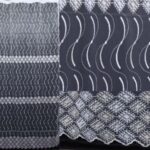 tulle à motif géométrique