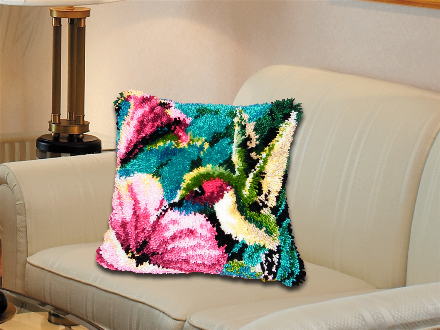 broderie de tapis dans la maison