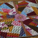 Crazy patchwork blanket