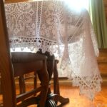 hanging tablecloth
