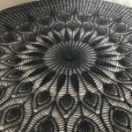 black tablecloth