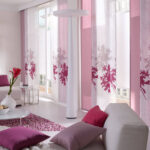 rideaux roses