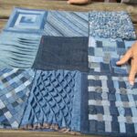 sewing options for bedspreads from old jeans