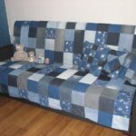 denim plaid on the couch