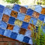 how to make a plaid from old jeans
