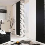 rideaux noirs et blancs
