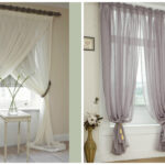 options de décoration de fenêtre en tulle
